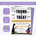 Halloween printable block party invitation template